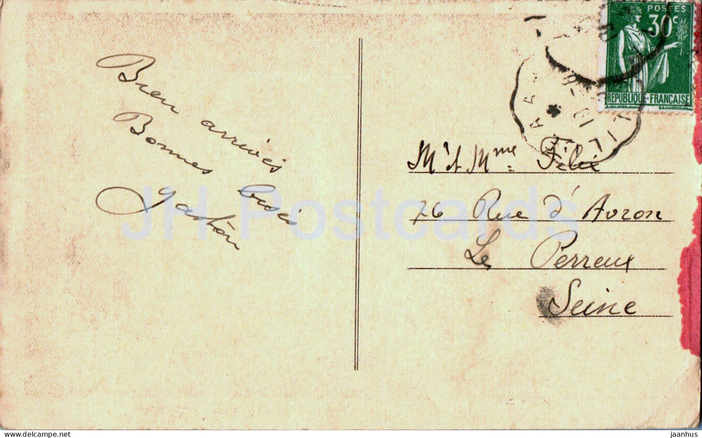 Lille - Jardin Vauban - La Grotte - grotte - carte postale ancienne - France - occasion 