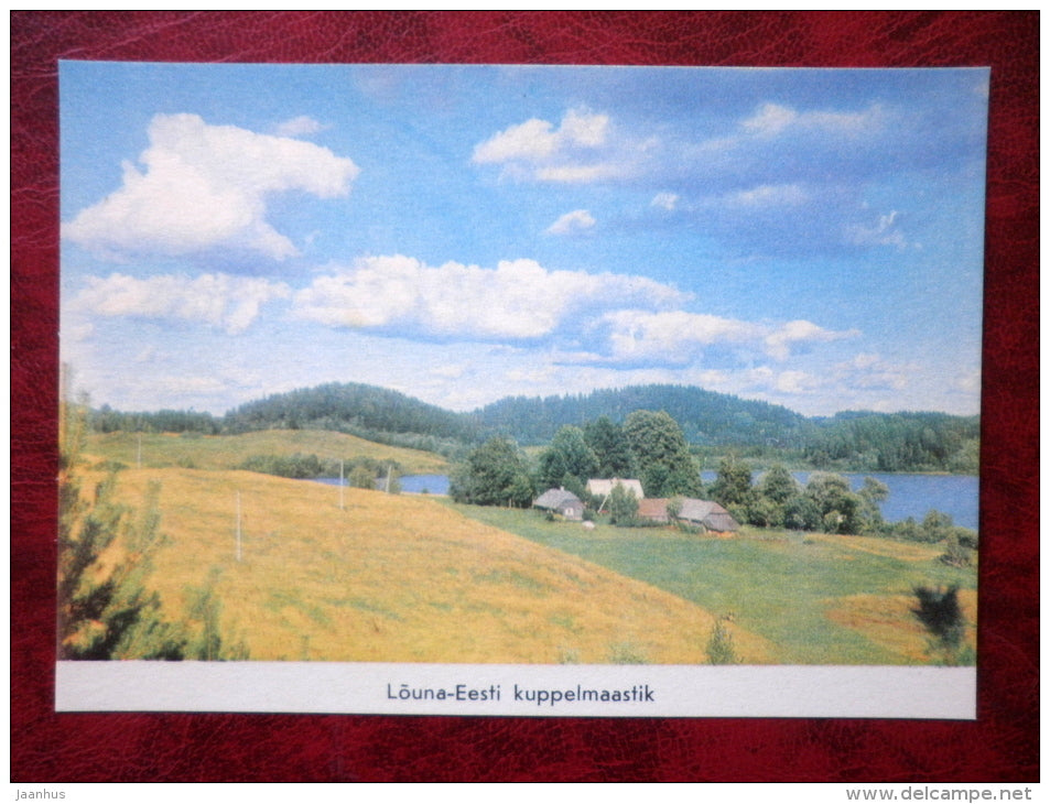 South Estonian hilly landscape - 1975 - Estonia - USSR - unused - JH Postcards
