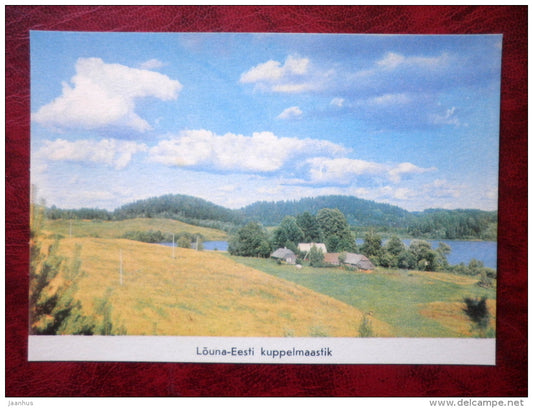 South Estonian hilly landscape - 1975 - Estonia - USSR - unused - JH Postcards