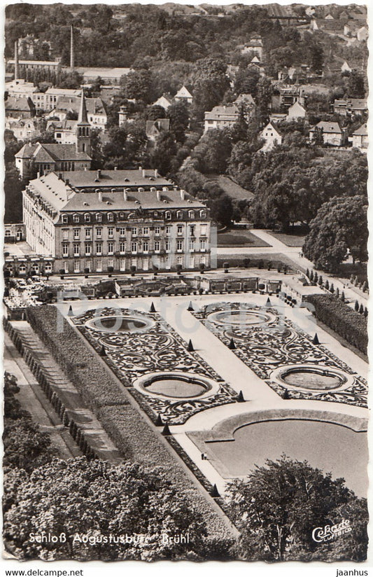Schloss Augustusburg - Bruhl - Gartenparterre - castle - 3 - Germany - used - JH Postcards