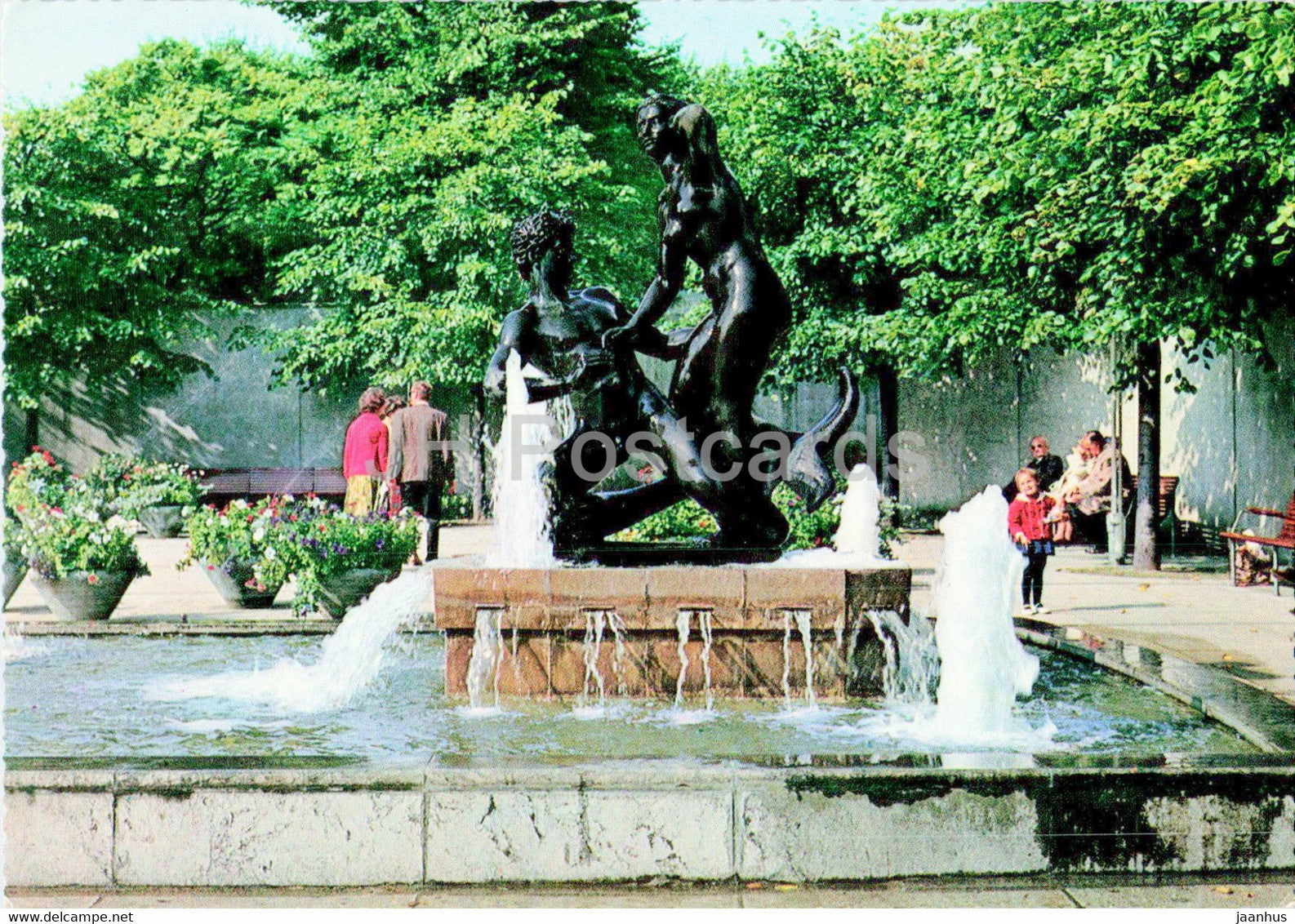 Aarhus - Agnete og Havmanden - Agnete and the Seaman - sculpture - Denmark - unused - JH Postcards