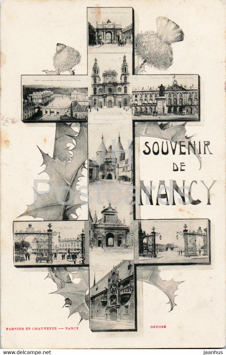 Souvenir de Nancy - old postcard - 1905 - France - used - JH Postcards