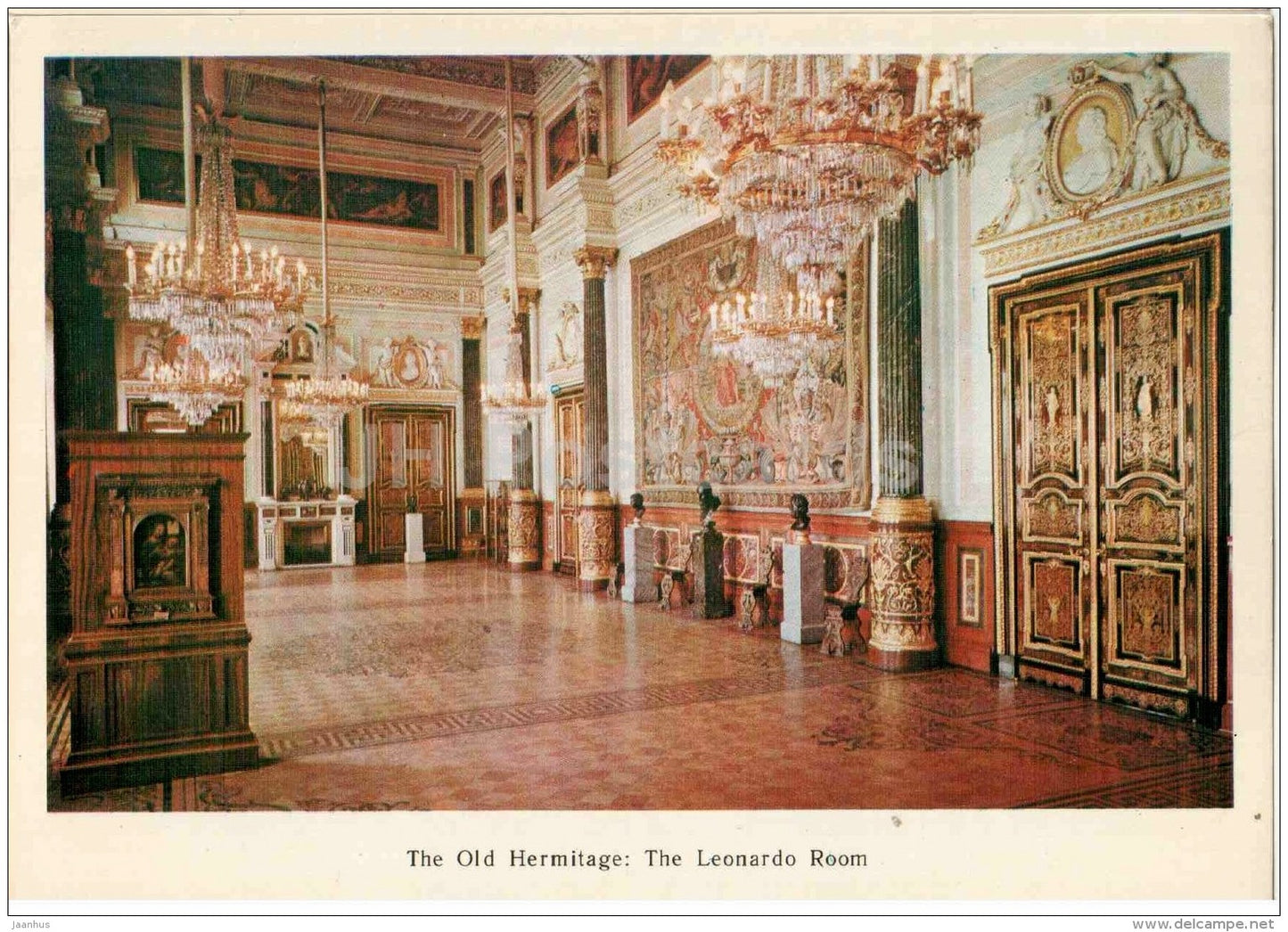 The Leonardo Room - The Old Hermitage - Leningrad - St. Petersburg - 1979 - Russia USSR - unused - JH Postcards