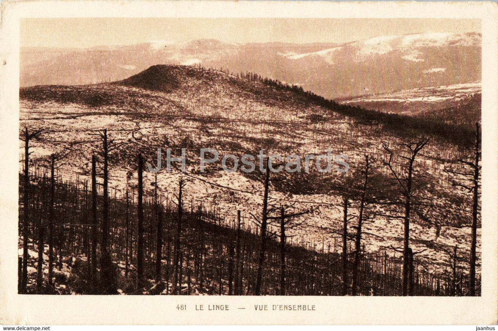 Le Linge - Vue d'Ensemble - 481 - old postcard - France - used - JH Postcards