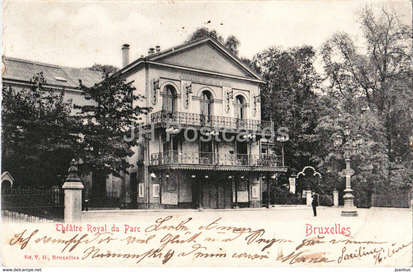 Bruxelles - Brussels - Theatre Royal du Parc - old postcard - 1902 - Belgium - used - JH Postcards