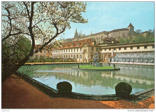 Wallenstein Gardens - Praha - Prague - Czechoslovakia - Czech - used - JH Postcards