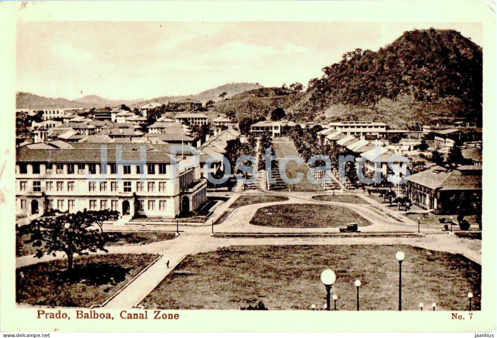 Prado Balboa - Canal Zone - old postcard - 1933 - Panama - used - JH Postcards