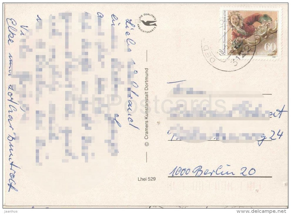 Schöne Lüneburger Heide - Lhei 529 - Germany - 1989 gelaufen - JH Postcards