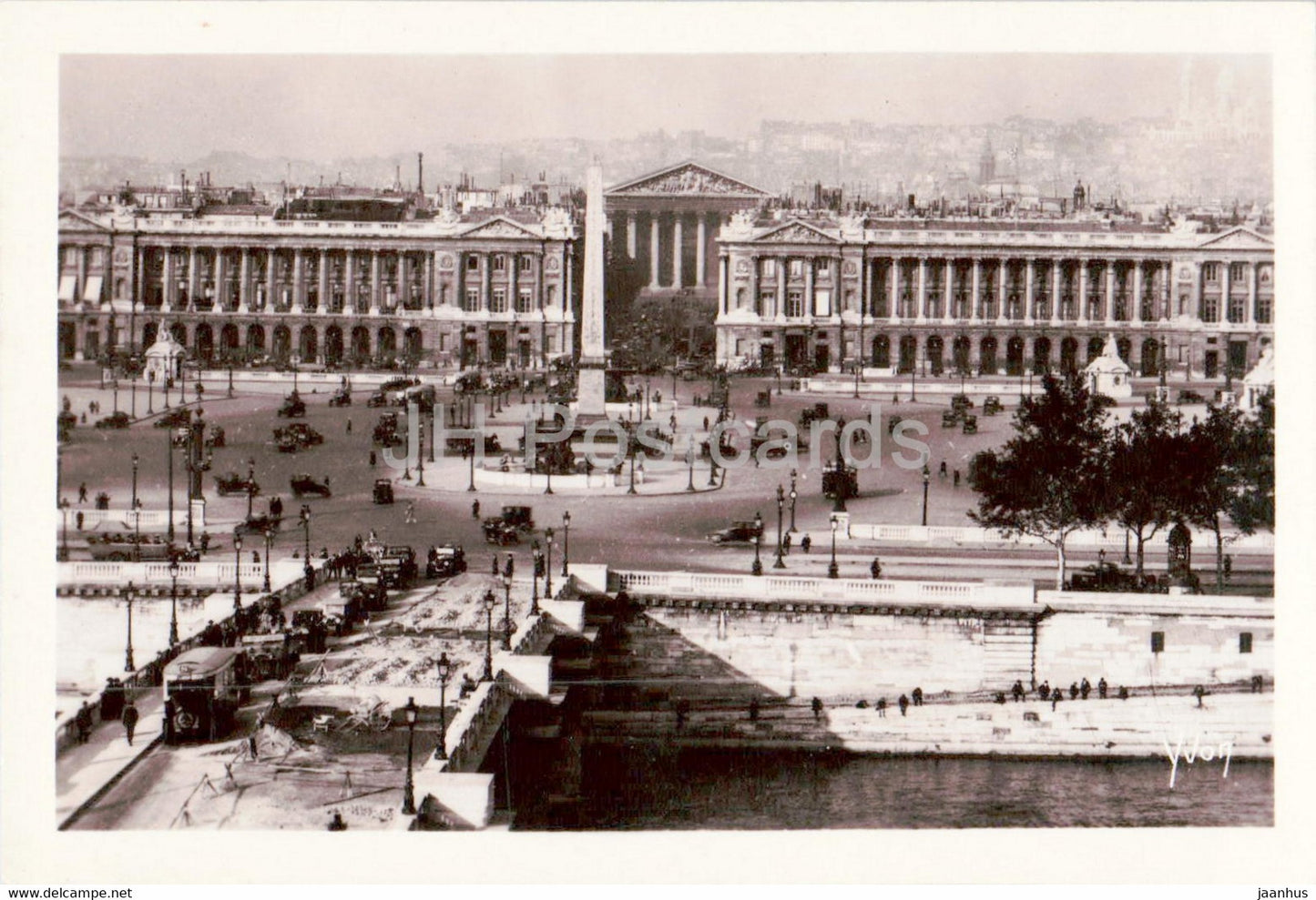 Paris - Vue generale de la Place de la Concorde - 29 - old postcard - France - unused - JH Postcards