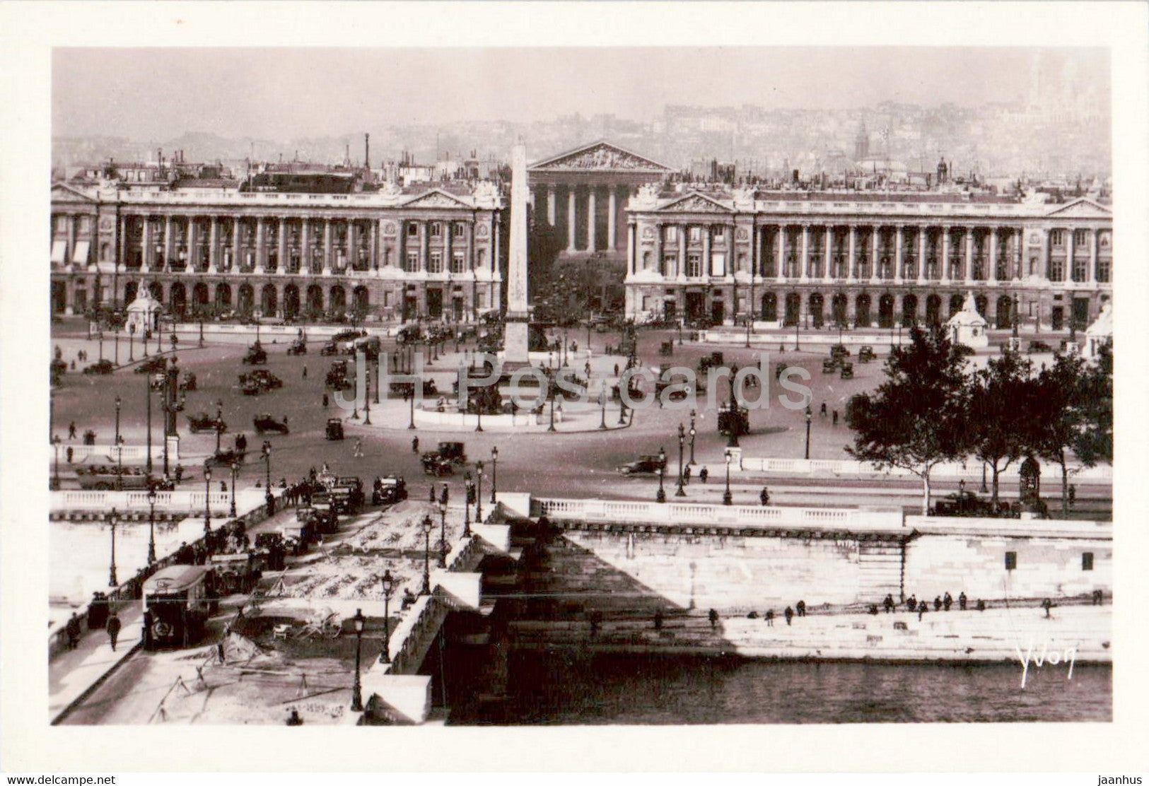Paris - Vue generale de la Place de la Concorde - 29 - old postcard - France - unused - JH Postcards