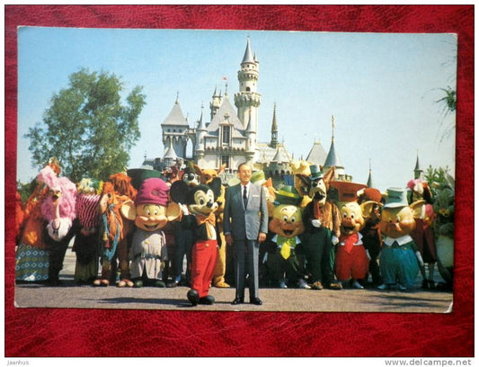 Disneyland- Anaheim - Walt Disney - Mickey Mouse - California - USA - unused (number written) - JH Postcards
