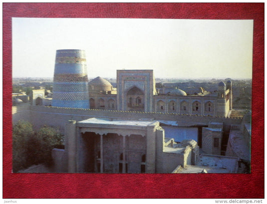 The Kunya-arq citadel with the Madrassah of Muhammad Amin Khan - Khiva - 1982 - Uzbekistan USSR - unused - JH Postcards