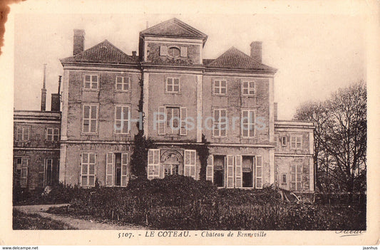Le Coteau - Chateau de Renneville - castle - 5107 - old postcard - France - unused - JH Postcards
