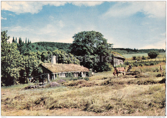 Svensk Natur - This Beautiful Nature - farm - haymaking - Sweden - unused - JH Postcards