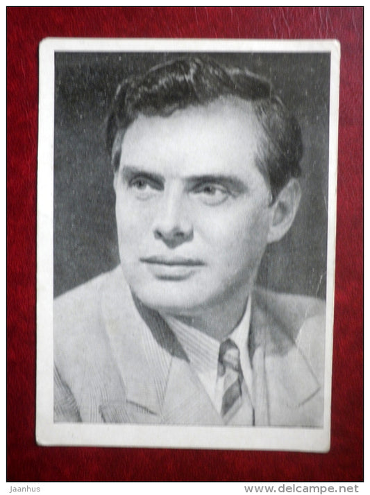 russian actor Pavel Kadochnikov - 1950 - Russia USSR - unused - JH Postcards