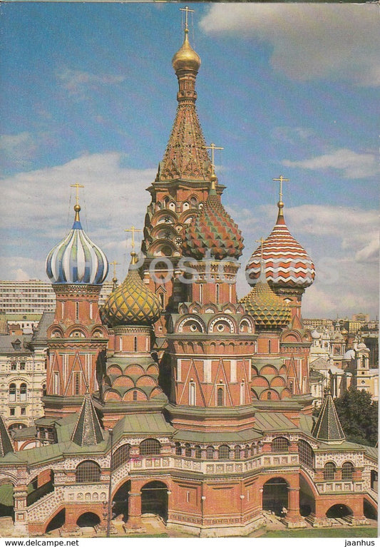 Moscow - The Cathedral of the Intercession - Cathedral of St. Basil the Blessed - 1985 - Russia USSR - unused - JH Postcards