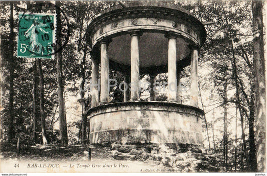 Bar le Duc - Le Temple Grec dans le Parc - 44 - old postcard - 1910 - France - used - JH Postcards