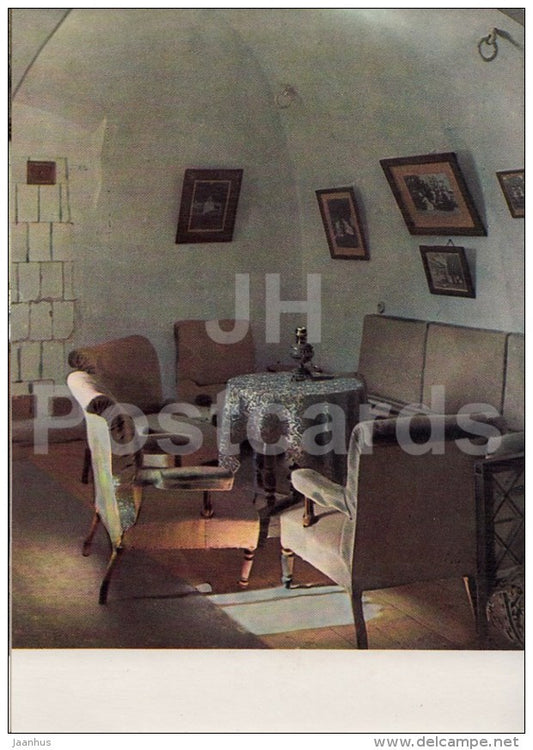 The Room under the Arches - Russian writer Leo Tolstoy Museum - Yasnaya Polyana - 1967 - Russia USSR - unused - JH Postcards