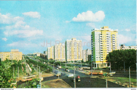 Minsk - Partisanski avenue - 1977 - Belarus USSR - unused - JH Postcards