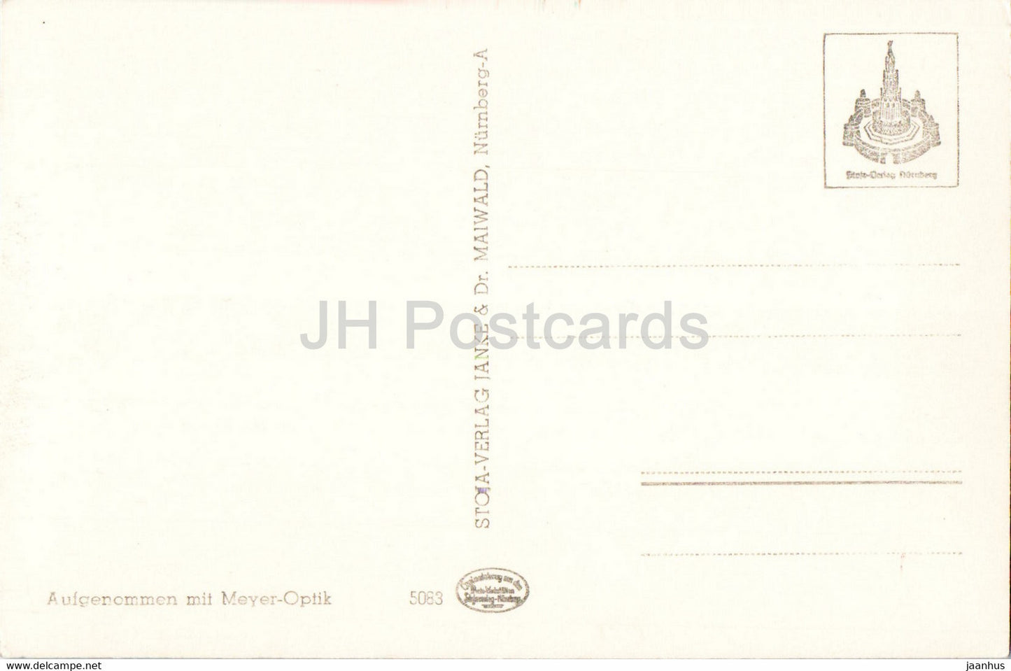 Nurnberg - Nuernberg - Hans Sachs Haus - old postcard - Germany - unused