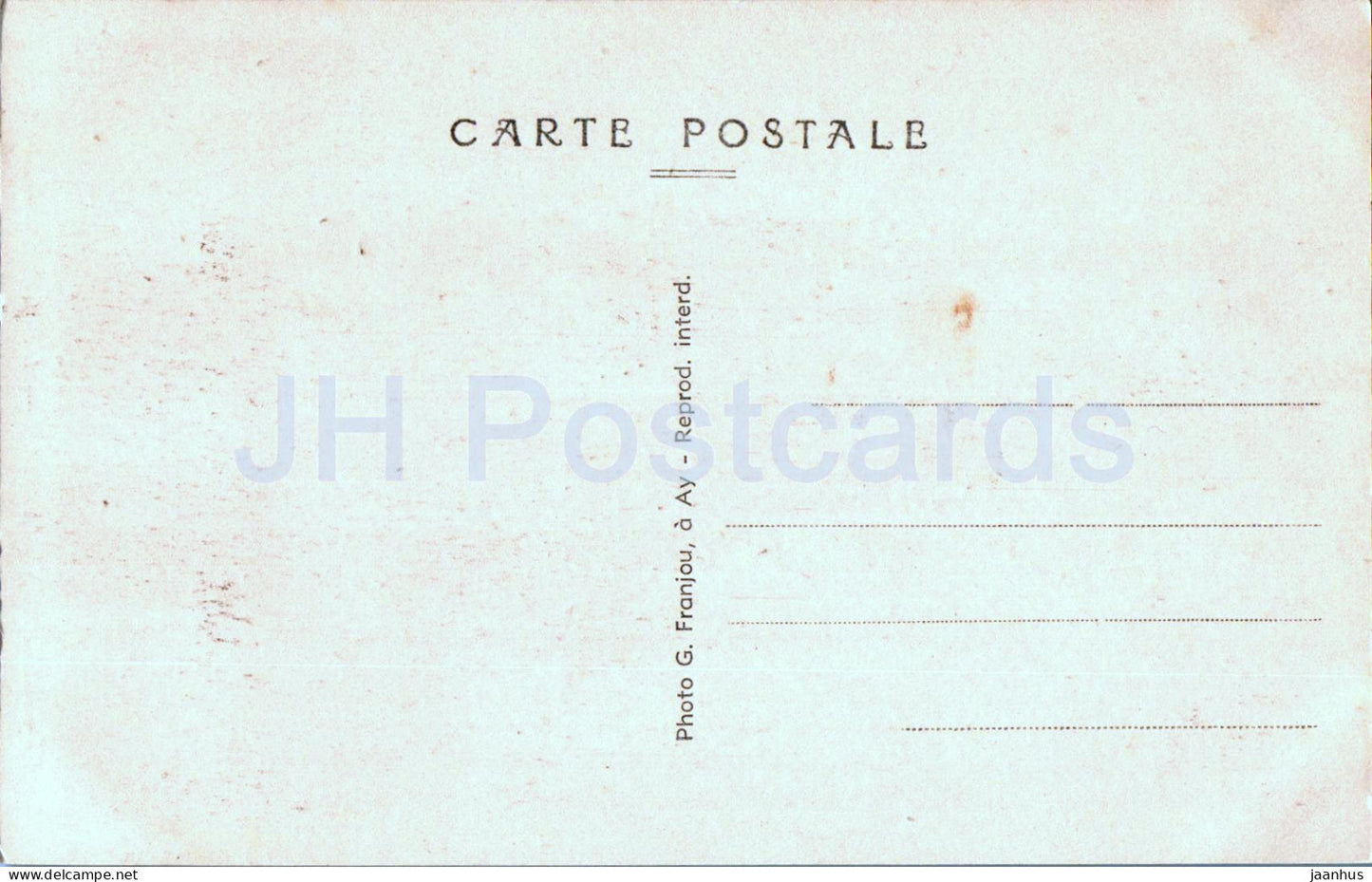 Ay Champagne - L'Eglise Saint Brice - église - carte postale ancienne - France - inutilisée 