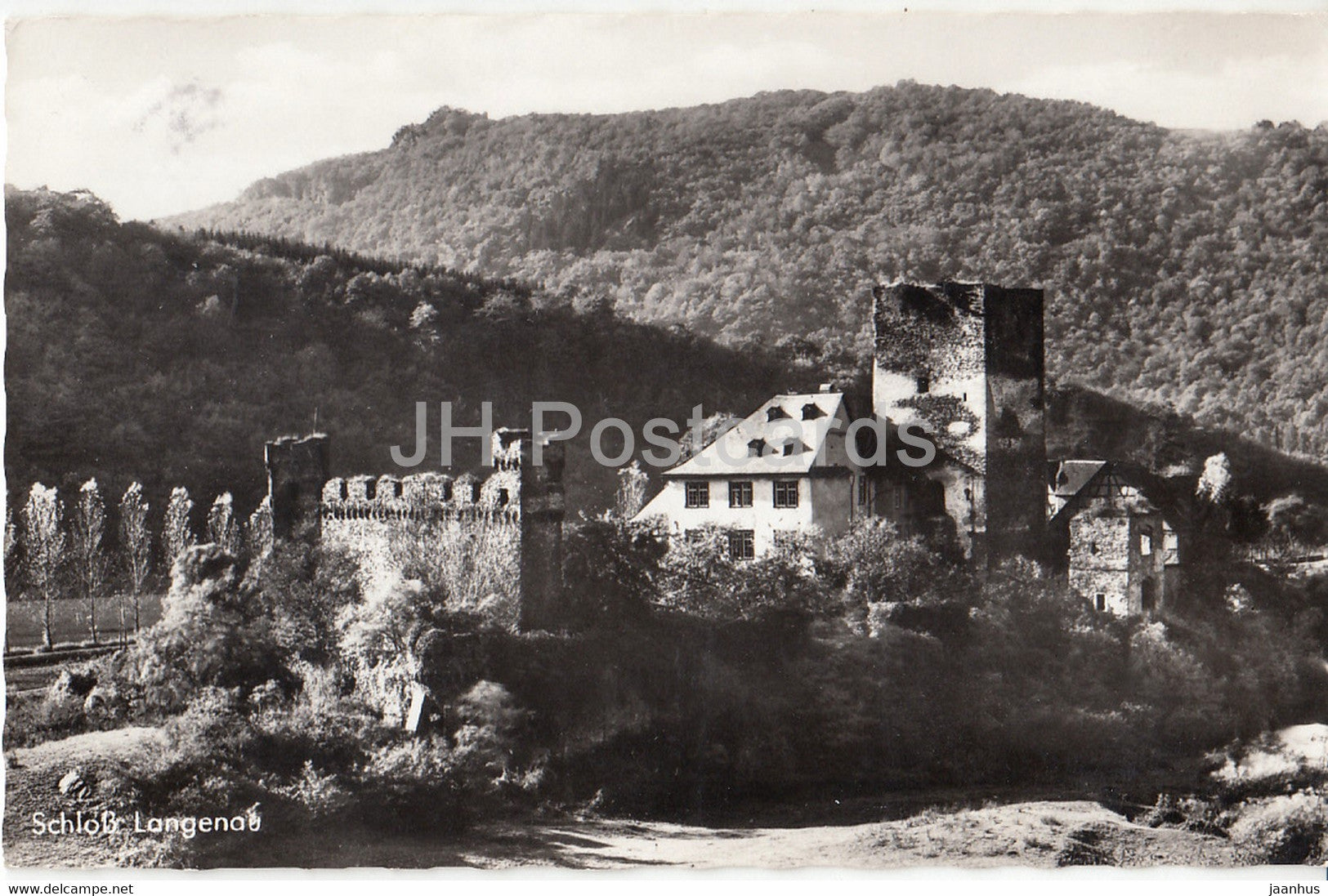 Schloss Langenau - Im romantischen Lahntal - castle - Germany - used - JH Postcards