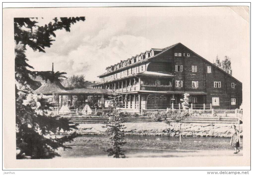 Yasinya Tourist Base - Zakarpattia Oblast - 1956 - Ukraine USSR - unused - JH Postcards