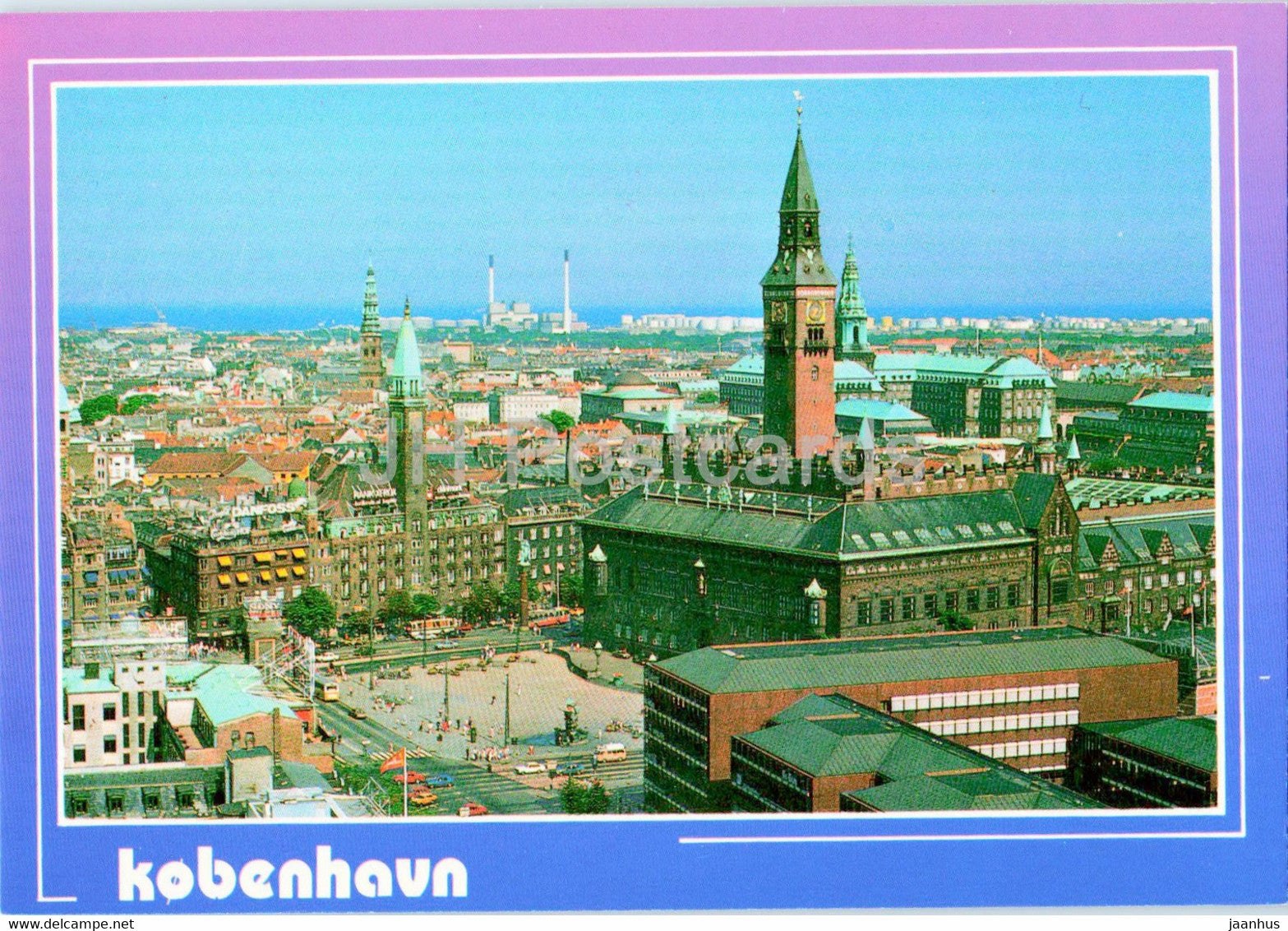 Copenhagen - Town Hall Square - Denmark - unused - JH Postcards