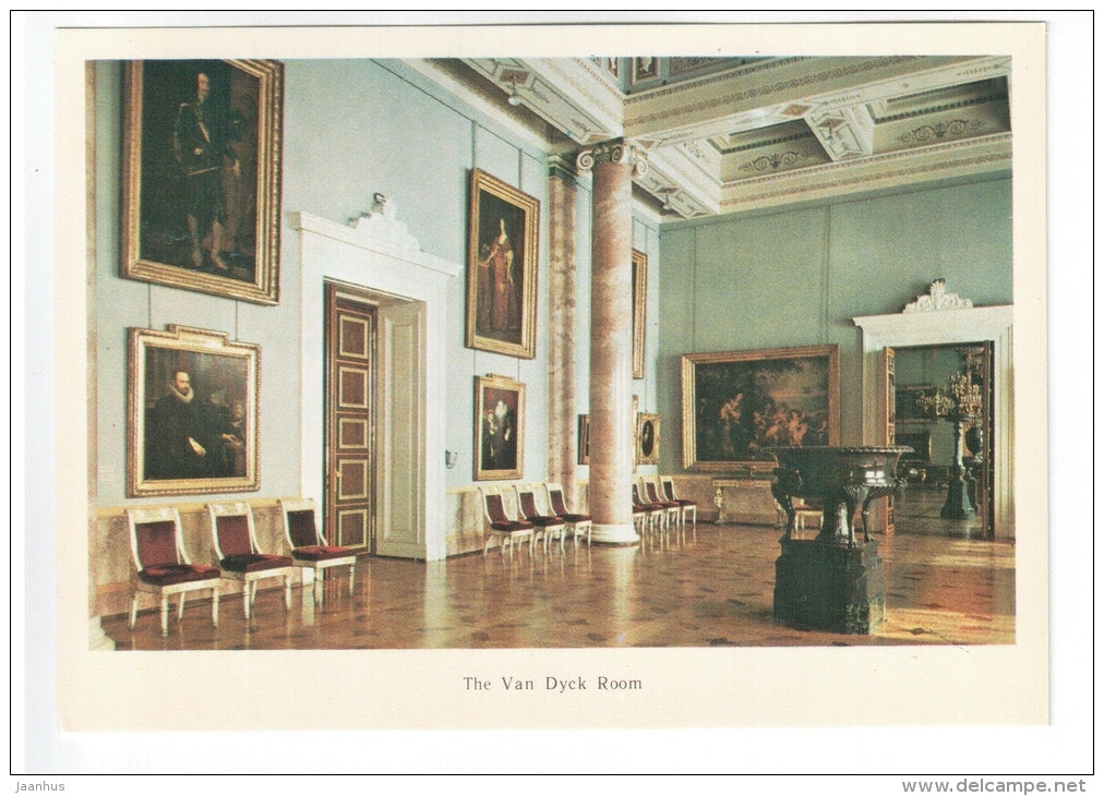 The Van Dyck Room - Hermitage - St. Petersburg - Leningrad - 1978 - Russia USSR - unused - JH Postcards