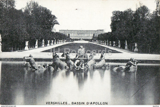 Versailles - Bassin d'Apollon - old postcard - France - unused - JH Postcards