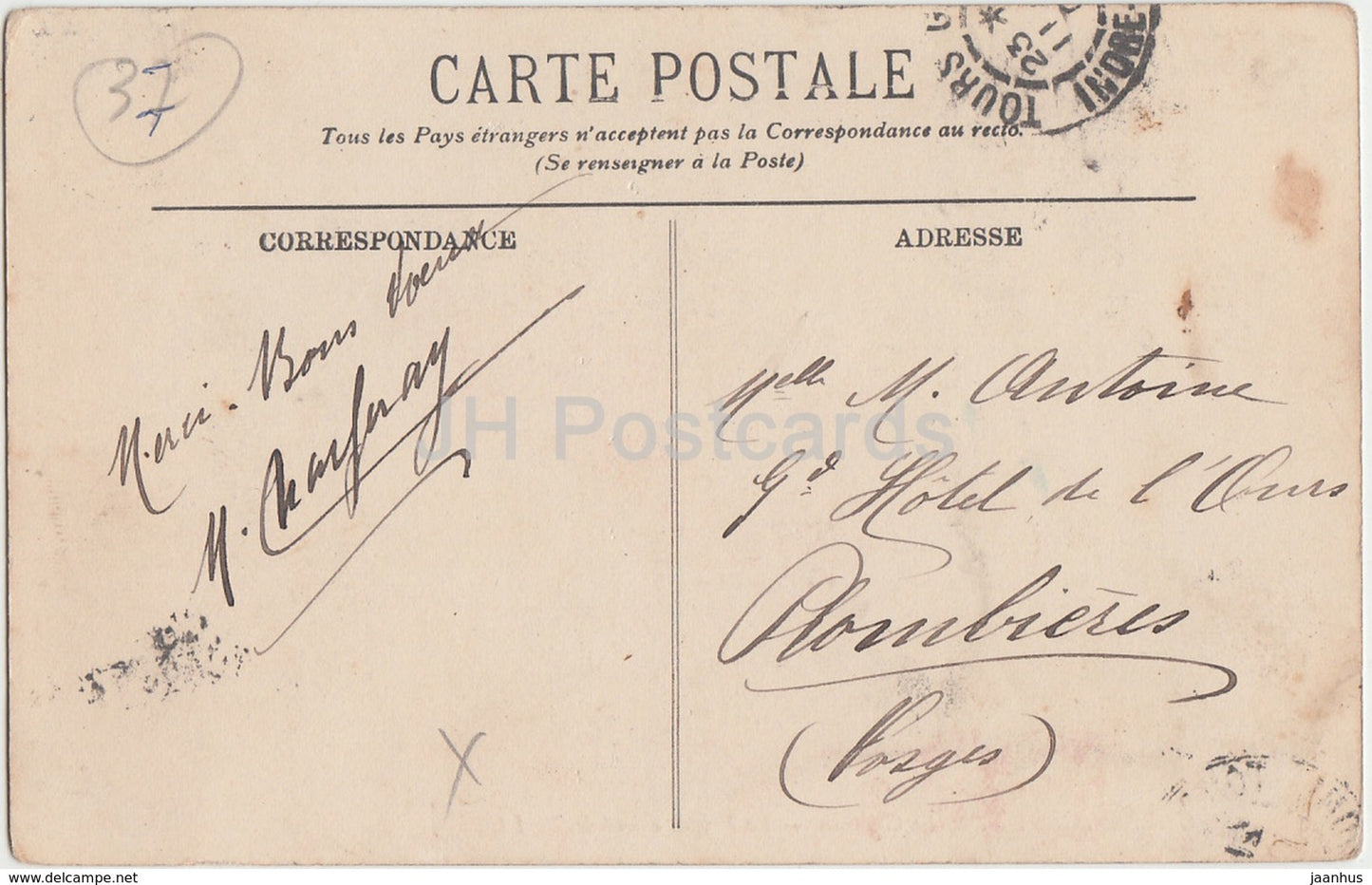 Chenonceaux - Le Chateau - La Facade orientale - castle - 10 - 1908 - old postcard - France - used
