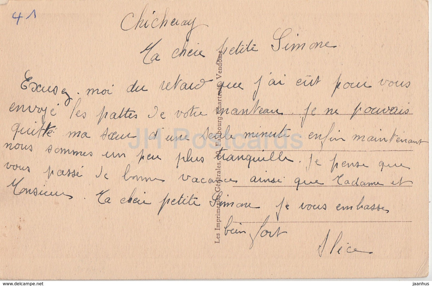 Chateau de Pezou - Le Vendomois artistique - castle - old postcard - France - used