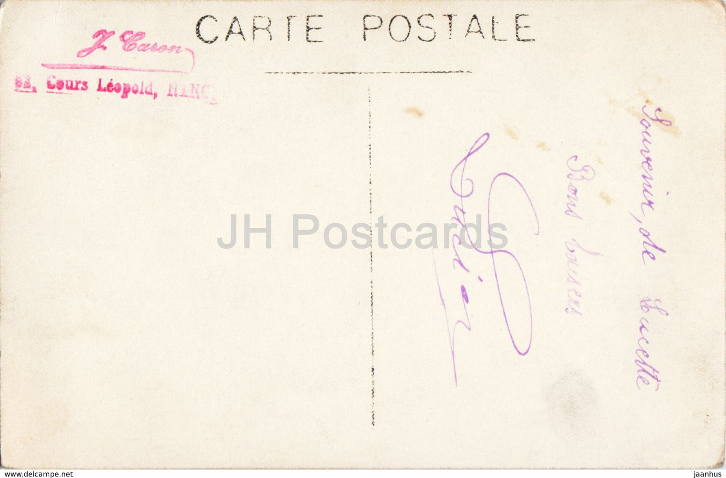 woman - 60324 - J. Caron - old postcard - France - used