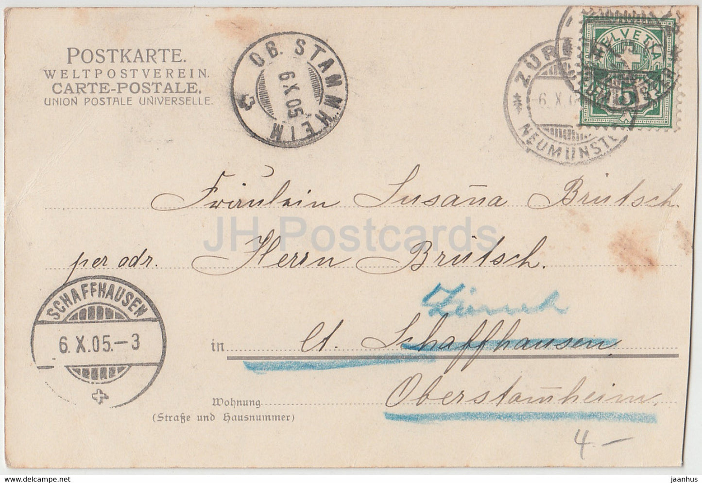 Gemälde von Ludwig Richter – Sommerlust – Deutsche Kunst – alte Postkarte – 1905 – Deutschland – gebraucht