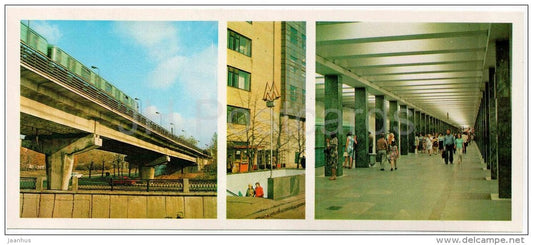 Preobrazhenskaya Ploshchad (Square) - Metro Station - subway - Moscow - 1979 - Russia USSR - unused - JH Postcards