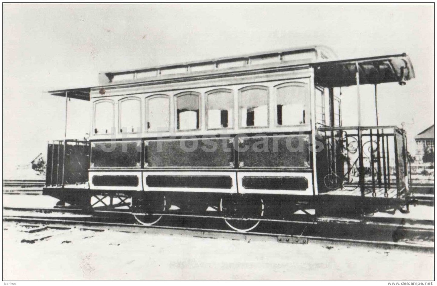 tramway wagon - 1903 - old russian tram - 1984 - Russia USSR - unused - JH Postcards
