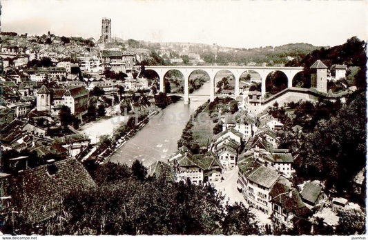 Fribourg - 1873 - old postcard - 1941 - Switzerland - used - JH Postcards