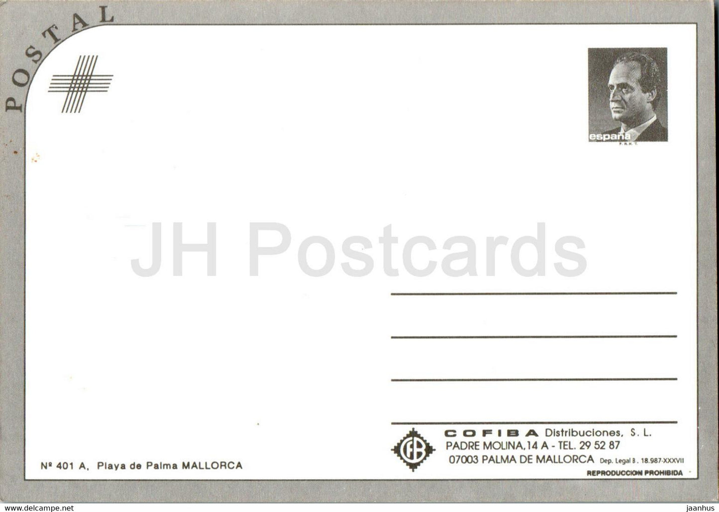 Playa de Palma - Majorque - plage - 401- Espagne - inutilisé