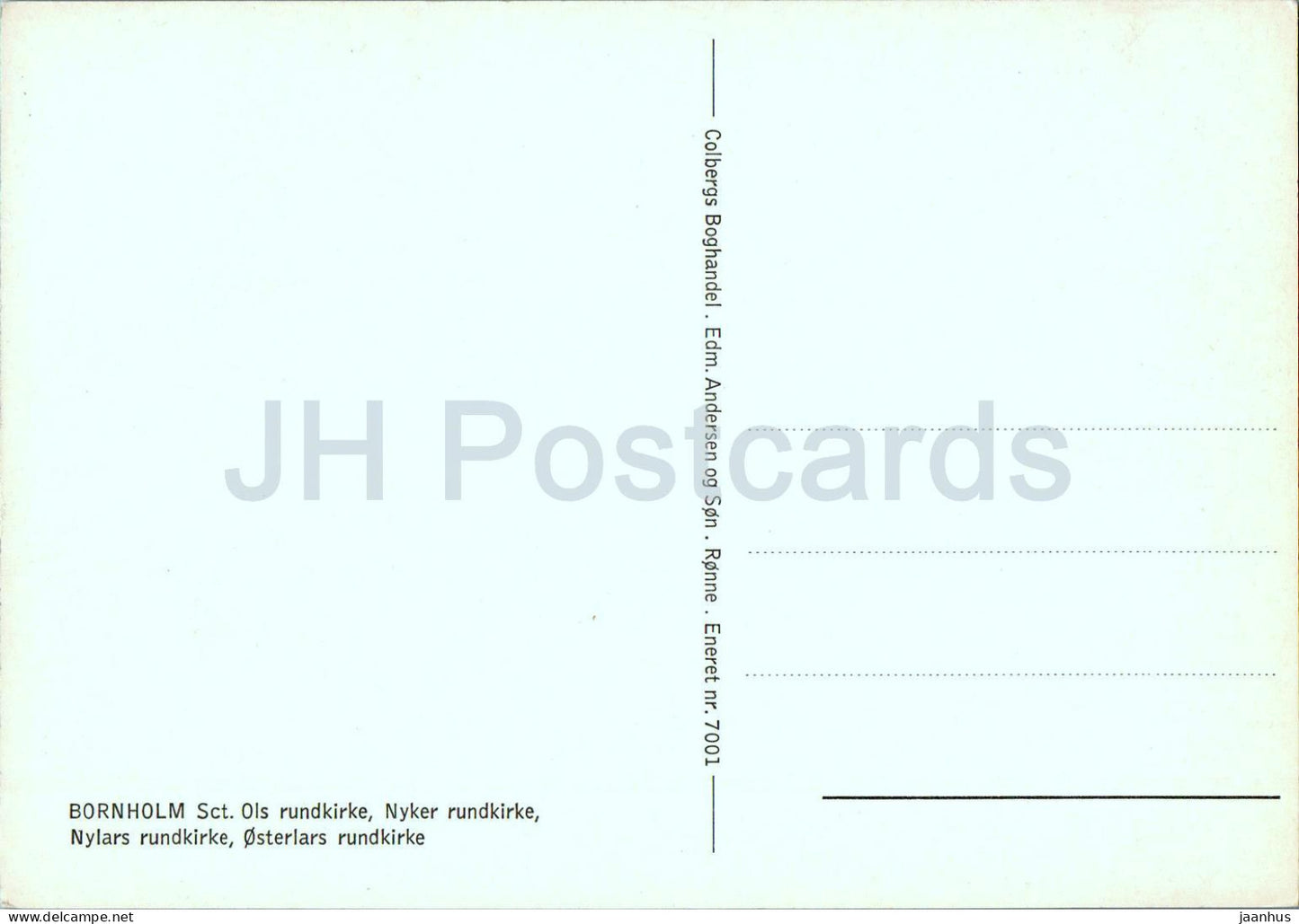 Bornholm - Sct Ols Rundkirke - round church - multiview - 7001 - Denmark - unused