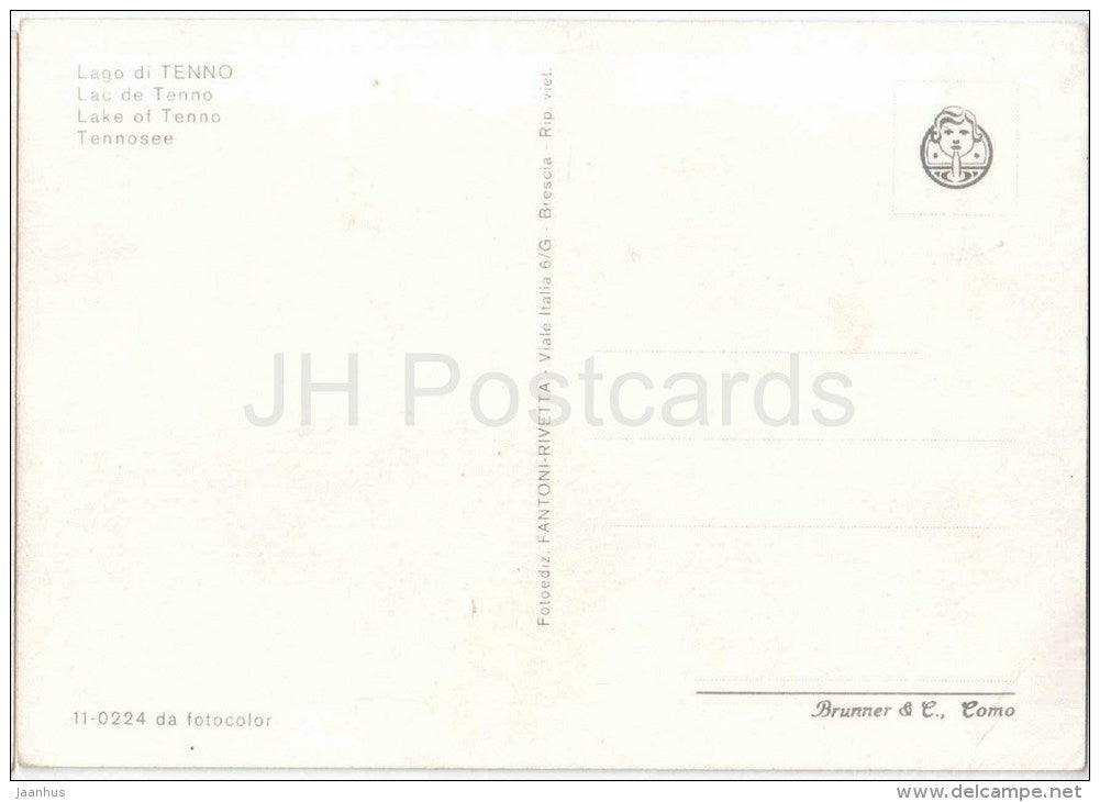 Saluti dal Lago di Tenno - Trentino - 89 - Italia - Italy - unused - JH Postcards