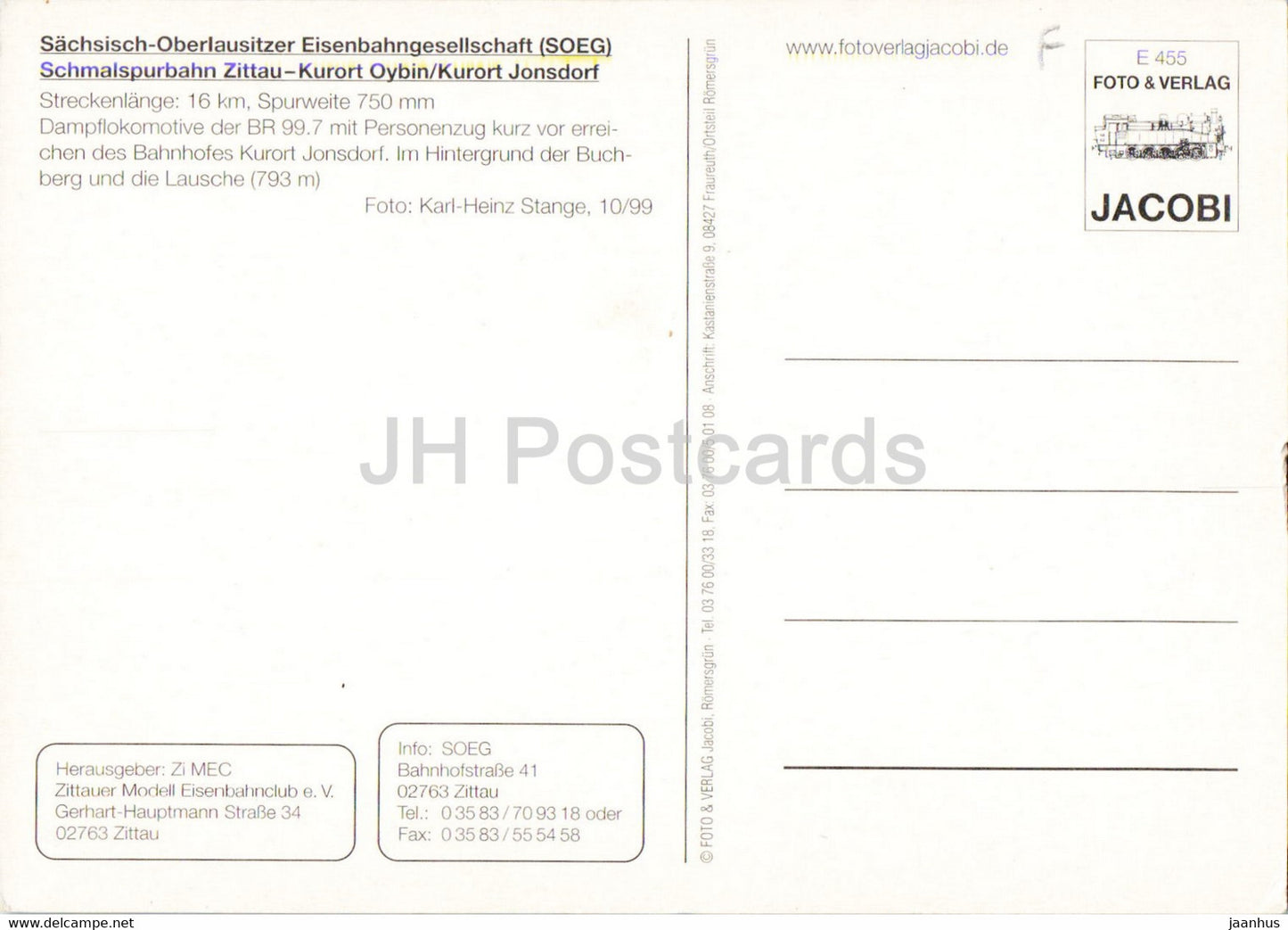 Schmalspurbahn Zittauer Gebirge - train - railway - locomotive - Germany - unused