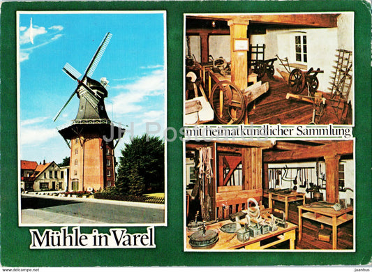 Muhle in Varel - mit Heimatkundlicher Sammlung - windmill - 2002 - Germany - used - JH Postcards