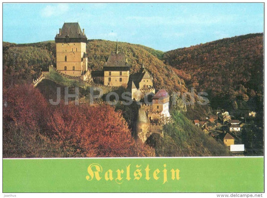 Karlstejn castle - Czechoslovakia - Czech - unused - JH Postcards
