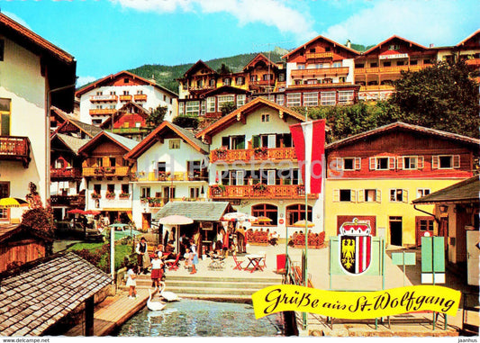 Grusse aus St Wolfgang - Motiv am Schiffsanlegeplatz - Austria - unused - JH Postcards