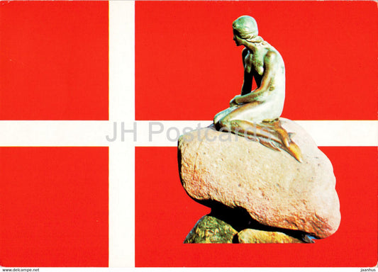 Denmark - Little Mermaid - Danish Flag - 1997 - Denmark - used - JH Postcards