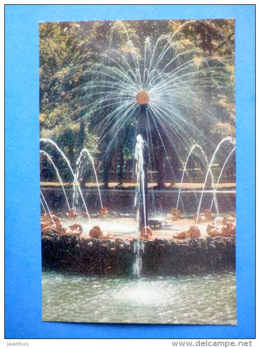 The Sun fountain - Petrodvorets - 1976 - Russia USSR - unused - JH Postcards