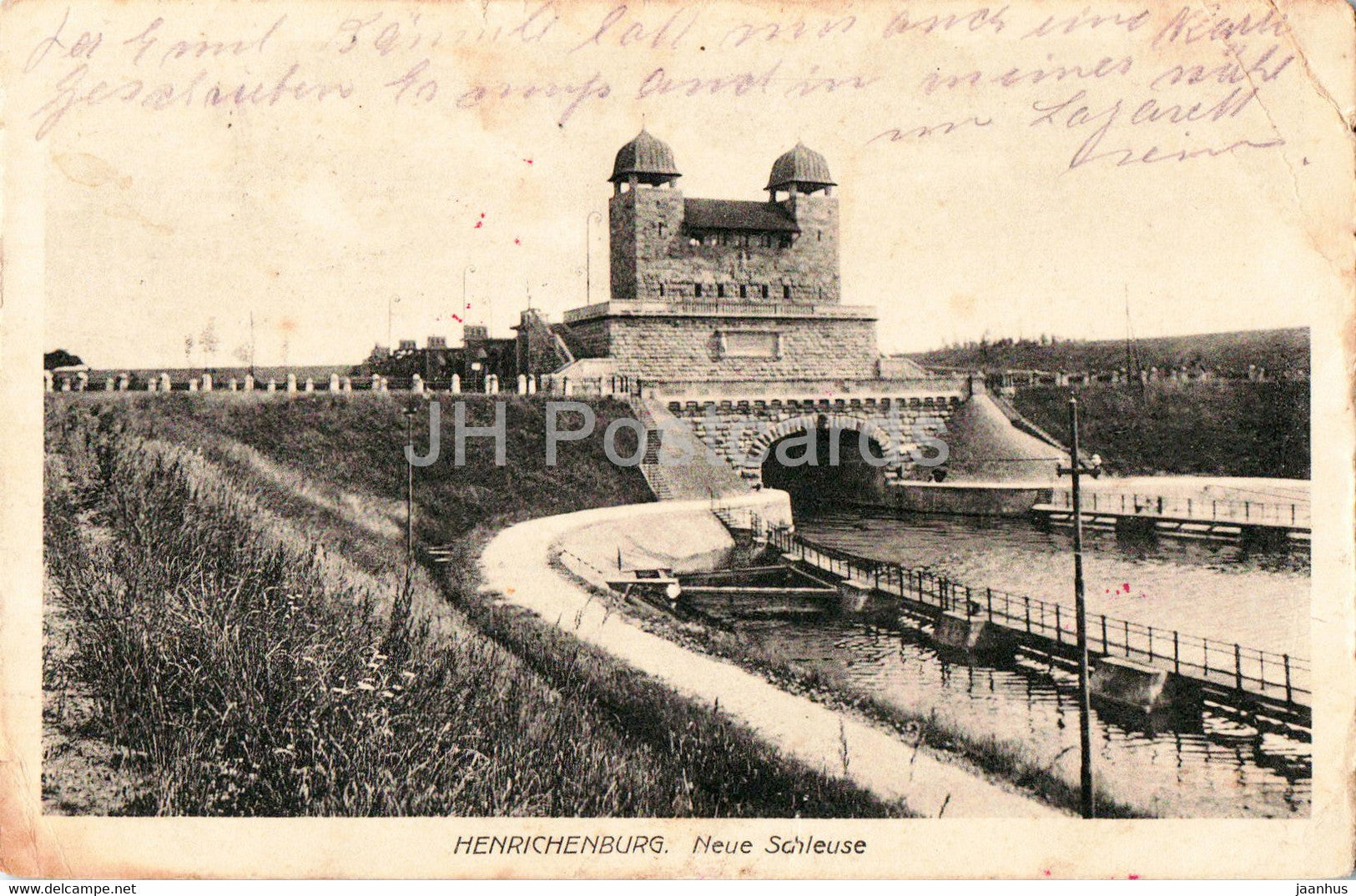 Henrichenburg - Neue Schleuse - Feldpost - XIV Armeekorps - 1917 - old postcard - Germany - used - JH Postcards