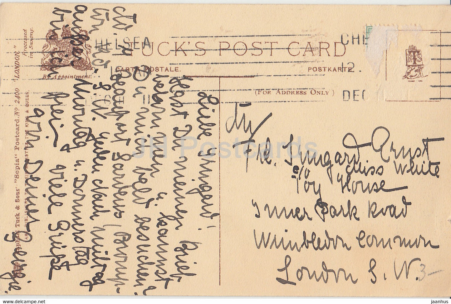 London - Imperial Institute - Tuck & Sons - 2400 - old postcard - England - United Kingdom - used