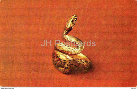 Snake shaped ring - Belgorod Dnestrovsky - Goldwork of 6th-2nd centuries BC - Ancient Art - 1979 - Russia USSR - unused - JH Postcards