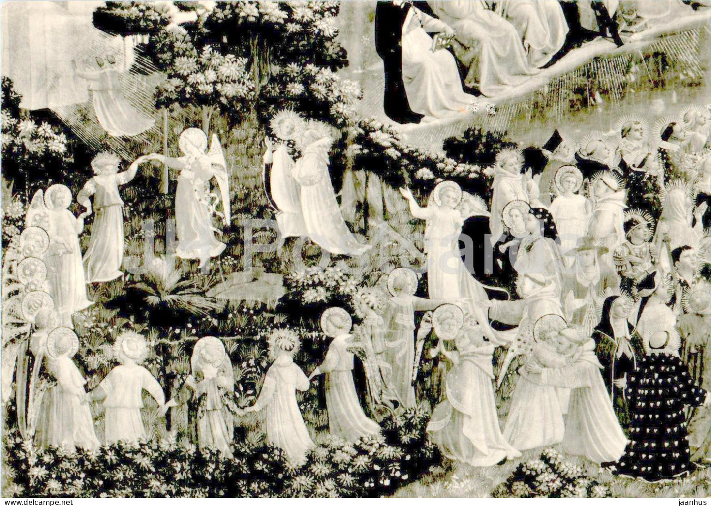 Firenze - Florence - Museo S Marco - Giudizio Finale - Il Paradiso - 758 - old postcard - 1956 - Italy - used - JH Postcards